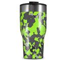 WraptorSkinz Skin Wrap compatible with 2017 and newer RTIC Tumblers 30oz WraptorCamo Old School Camouflage Camo Lime Green (TUMBLER NOT INCLUDED)