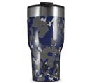 WraptorSkinz Skin Wrap compatible with 2017 and newer RTIC Tumblers 30oz WraptorCamo Old School Camouflage Camo Blue Navy (TUMBLER NOT INCLUDED)