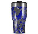 WraptorSkinz Skin Wrap compatible with 2017 and newer RTIC Tumblers 30oz WraptorCamo Old School Camouflage Camo Blue Royal (TUMBLER NOT INCLUDED)