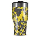 WraptorSkinz Skin Wrap compatible with 2017 and newer RTIC Tumblers 30oz WraptorCamo Old School Camouflage Camo Yellow (TUMBLER NOT INCLUDED)