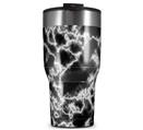 WraptorSkinz Skin Wrap compatible with 2017 and newer RTIC Tumblers 30oz Electrify White (TUMBLER NOT INCLUDED)
