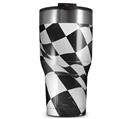 WraptorSkinz Skin Wrap compatible with 2017 and newer RTIC Tumblers 30oz Checkered Racing Flag (TUMBLER NOT INCLUDED)