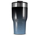 WraptorSkinz Skin Wrap compatible with 2017 and newer RTIC Tumblers 30oz Smooth Fades Blue Dust Black (TUMBLER NOT INCLUDED)
