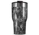 WraptorSkinz Skin Wrap compatible with 2017 and newer RTIC Tumblers 30oz Marble Granite 06 Black Gray (TUMBLER NOT INCLUDED)