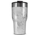 WraptorSkinz Skin Wrap compatible with 2017 and newer RTIC Tumblers 30oz Marble Granite 07 White Gray (TUMBLER NOT INCLUDED)