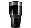WraptorSkinz Skin Wrap compatible with 2017 and newer RTIC Tumblers 30oz Solids Collection Color Black (TUMBLER NOT INCLUDED)