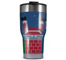 WraptorSkinz Skin Wrap compatible with 2017 and newer RTIC Tumblers 30oz Ugly Holiday Christmas Sweater - Incoming Santa (TUMBLER NOT INCLUDED)