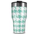 WraptorSkinz Skin Wrap compatible with 2017 and newer RTIC Tumblers 30oz Houndstooth Seafoam Green (TUMBLER NOT INCLUDED)