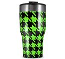 WraptorSkinz Skin Wrap compatible with 2017 and newer RTIC Tumblers 30oz Houndstooth Neon Lime Green on Black (TUMBLER NOT INCLUDED)
