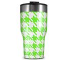 WraptorSkinz Skin Wrap compatible with 2017 and newer RTIC Tumblers 30oz Houndstooth Neon Lime Green (TUMBLER NOT INCLUDED)