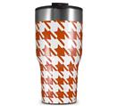 WraptorSkinz Skin Wrap compatible with 2017 and newer RTIC Tumblers 30oz Houndstooth Burnt Orange (TUMBLER NOT INCLUDED)