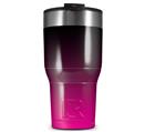 WraptorSkinz Skin Wrap compatible with 2017 and newer RTIC Tumblers 30oz Smooth Fades Hot Pink Black (TUMBLER NOT INCLUDED)