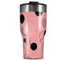 WraptorSkinz Skin Wrap compatible with 2017 and newer RTIC Tumblers 30oz Lots of Dots Pink on Pink (TUMBLER NOT INCLUDED)