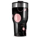 WraptorSkinz Skin Wrap compatible with 2017 and newer RTIC Tumblers 30oz Lots of Dots Pink on Black (TUMBLER NOT INCLUDED)