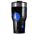 WraptorSkinz Skin Wrap compatible with 2017 and newer RTIC Tumblers 30oz Lots of Dots Blue on Black (TUMBLER NOT INCLUDED)