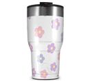 WraptorSkinz Skin Wrap compatible with 2017 and newer RTIC Tumblers 30oz Pastel Flowers (TUMBLER NOT INCLUDED)