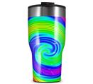 WraptorSkinz Skin Wrap compatible with 2017 and newer RTIC Tumblers 30oz Rainbow Swirl (TUMBLER NOT INCLUDED)