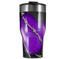WraptorSkinz Skin Wrap compatible with 2017 and newer RTIC Tumblers 30oz Barbwire Heart Purple (TUMBLER NOT INCLUDED)