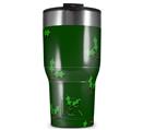 WraptorSkinz Skin Wrap compatible with 2017 and newer RTIC Tumblers 30oz Christmas Holly Leaves on Green (TUMBLER NOT INCLUDED)
