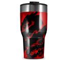WraptorSkinz Skin Wrap compatible with 2017 and newer RTIC Tumblers 30oz Oriental Dragon Black on Red (TUMBLER NOT INCLUDED)