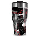 WraptorSkinz Skin Wrap compatible with 2017 and newer RTIC Tumblers 30oz Abstract 02 Red (TUMBLER NOT INCLUDED)