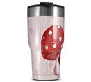 WraptorSkinz Skin Wrap compatible with 2017 and newer RTIC Tumblers 30oz Mushrooms Red (TUMBLER NOT INCLUDED)