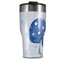 WraptorSkinz Skin Wrap compatible with 2017 and newer RTIC Tumblers 30oz Mushrooms Blue (TUMBLER NOT INCLUDED)