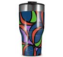 WraptorSkinz Skin Wrap compatible with 2017 and newer RTIC Tumblers 30oz Crazy Dots 02 (TUMBLER NOT INCLUDED)