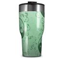 WraptorSkinz Skin Wrap compatible with 2017 and newer RTIC Tumblers 30oz Feminine Yin Yang Green (TUMBLER NOT INCLUDED)