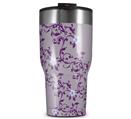 WraptorSkinz Skin Wrap compatible with 2017 and newer RTIC Tumblers 30oz Victorian Design Purple (TUMBLER NOT INCLUDED)