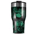 WraptorSkinz Skin Wrap compatible with 2017 and newer RTIC Tumblers 30oz Skulls Confetti Seafoam Green (TUMBLER NOT INCLUDED)