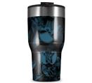 WraptorSkinz Skin Wrap compatible with 2017 and newer RTIC Tumblers 30oz Skulls Confetti Blue (TUMBLER NOT INCLUDED)