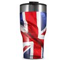 WraptorSkinz Skin Wrap compatible with 2017 and newer RTIC Tumblers 30oz Union Jack 01 (TUMBLER NOT INCLUDED)