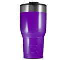 WraptorSkinz Skin Wrap compatible with 2017 and newer RTIC Tumblers 30oz Solids Collection Purple (TUMBLER NOT INCLUDED)