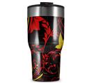 WraptorSkinz Skin Wrap compatible with 2017 and newer RTIC Tumblers 30oz Twisted Garden Red and Yellow (TUMBLER NOT INCLUDED)