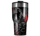 WraptorSkinz Skin Wrap compatible with 2017 and newer RTIC Tumblers 30oz Twisted Garden Gray and Red (TUMBLER NOT INCLUDED)