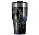 WraptorSkinz Skin Wrap compatible with 2017 and newer RTIC Tumblers 30oz Twisted Garden Gray and Blue (TUMBLER NOT INCLUDED)