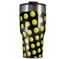 WraptorSkinz Skin Wrap compatible with 2017 and newer RTIC Tumblers 30oz Smileys on Black (TUMBLER NOT INCLUDED)