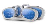 Decal Style Vinyl Skin Wrap 2 Pack for Nooz Glasses Rectangle Case Bubbles Blue  (NOOZ NOT INCLUDED)