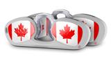Decal Style Vinyl Skin Wrap 2 Pack for Nooz Glasses Rectangle Case Canadian Canada Flag  (NOOZ NOT INCLUDED)