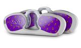 Decal Style Vinyl Skin Wrap 2 Pack for Nooz Glasses Rectangle Case Anchors Away Purple  (NOOZ NOT INCLUDED)