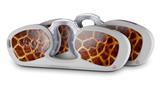 Decal Style Vinyl Skin Wrap 2 Pack for Nooz Glasses Rectangle Case Fractal Fur Giraffe  (NOOZ NOT INCLUDED)