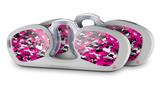 Decal Style Vinyl Skin Wrap 2 Pack for Nooz Glasses Rectangle Case WraptorCamo Digital Camo Hot Pink  (NOOZ NOT INCLUDED)