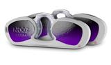 Decal Style Vinyl Skin Wrap 2 Pack for Nooz Glasses Rectangle Case Smooth Fades Purple Black  (NOOZ NOT INCLUDED)