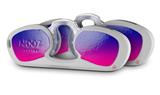 Decal Style Vinyl Skin Wrap 2 Pack for Nooz Glasses Rectangle Case Smooth Fades Hot Pink Blue  (NOOZ NOT INCLUDED)