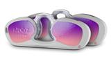 Decal Style Vinyl Skin Wrap 2 Pack for Nooz Glasses Rectangle Case Smooth Fades Pink Purple  (NOOZ NOT INCLUDED)