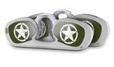 Decal Style Vinyl Skin Wrap 2 Pack for Nooz Glasses Rectangle Case Distressed Army Star  (NOOZ NOT INCLUDED)