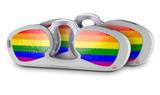 Decal Style Vinyl Skin Wrap 2 Pack for Nooz Glasses Rectangle Case Rainbow Stripes  (NOOZ NOT INCLUDED)