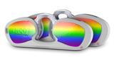Decal Style Vinyl Skin Wrap 2 Pack for Nooz Glasses Rectangle Case Smooth Fades Rainbow  (NOOZ NOT INCLUDED)