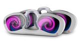 Decal Style Vinyl Skin Wrap 2 Pack for Nooz Glasses Rectangle Case Alecias Swirl 01 Purple  (NOOZ NOT INCLUDED)